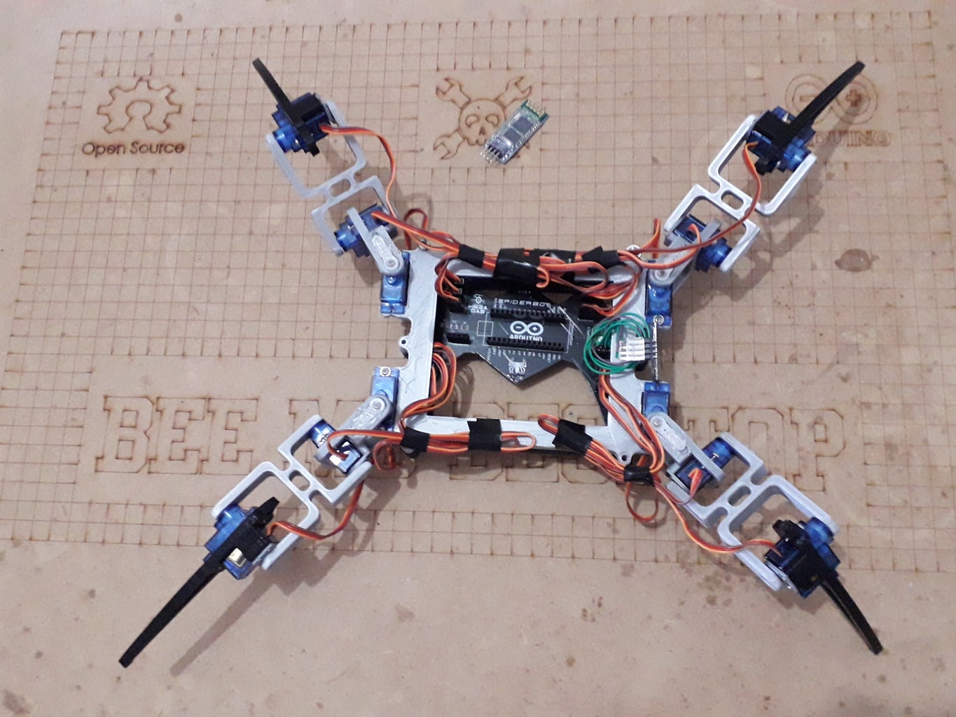 ARDUINO SPIDER ROBOT (QUADRUPED) : 7 Steps - Instructables