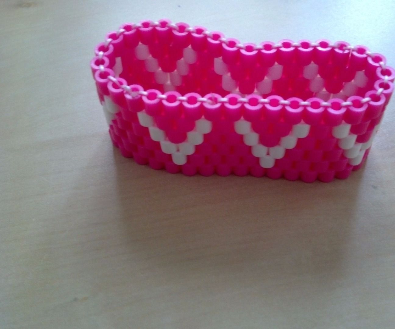 Bead Bracelet - Forming letter "V"