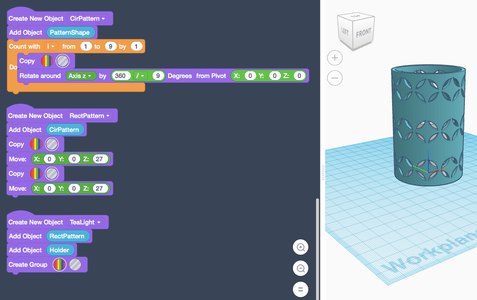 Tinkercad How To Create Design Pattern Tutorial Code-generated Patterns in Tinkercad : 9 Steps (with Pictures ...