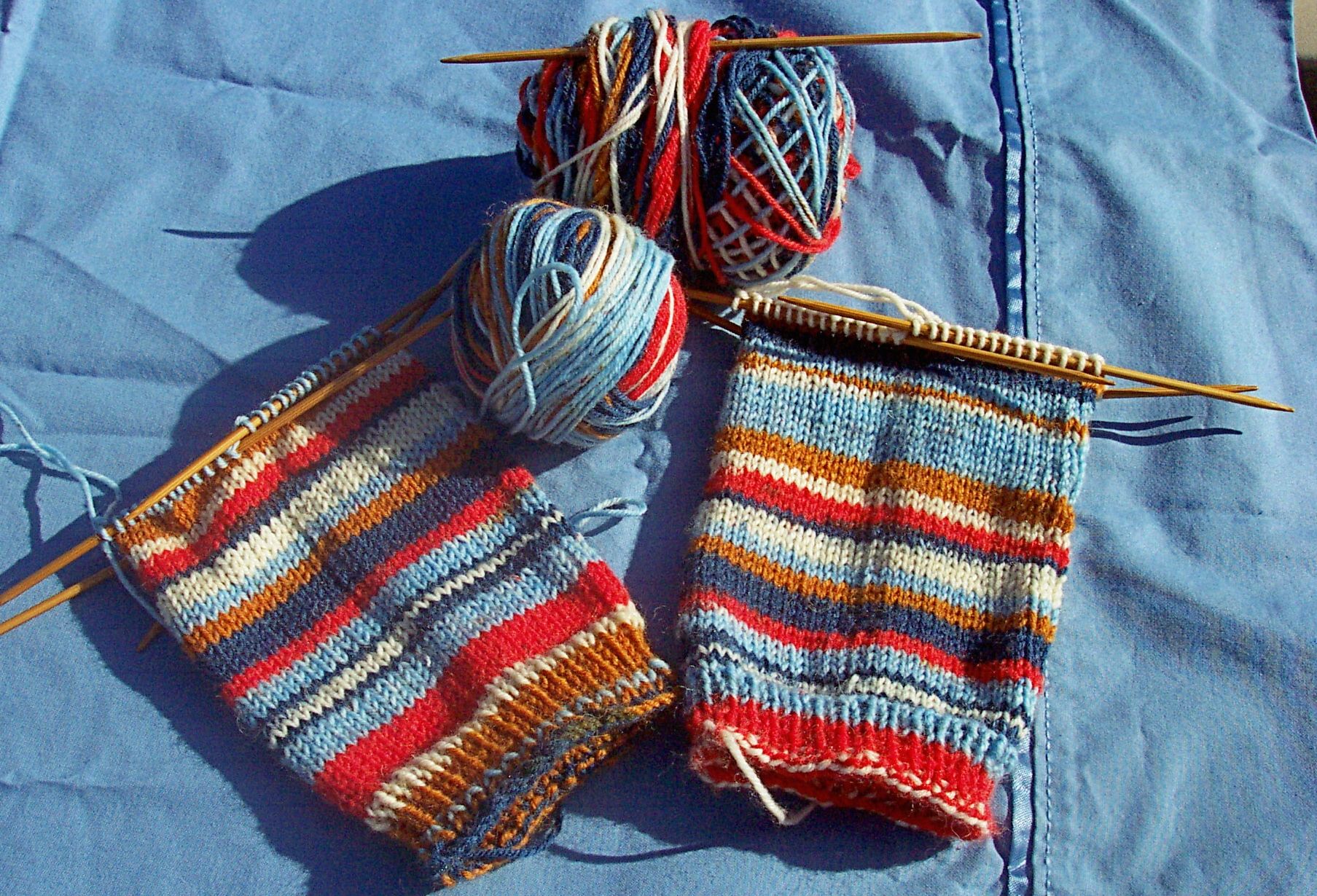 Lion Brand Magic Stripes Knitted Socks