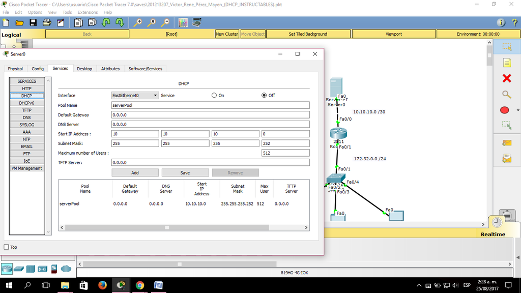 How to Configure DHCP in Cisco Packet Tracer : 14 Steps - Instructables