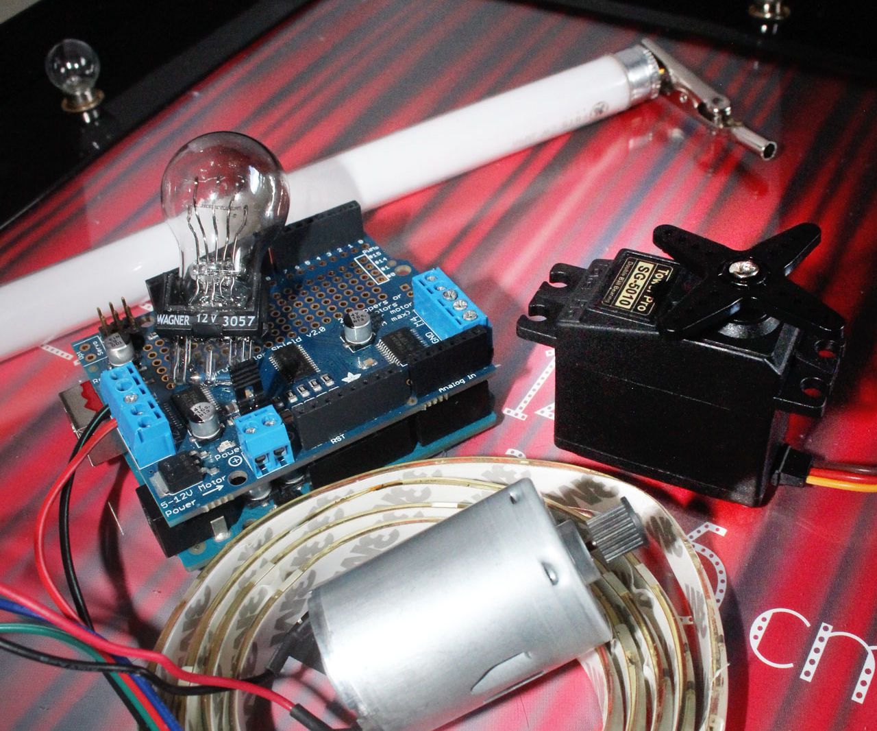 Control Mix of 12v Lights & Motors