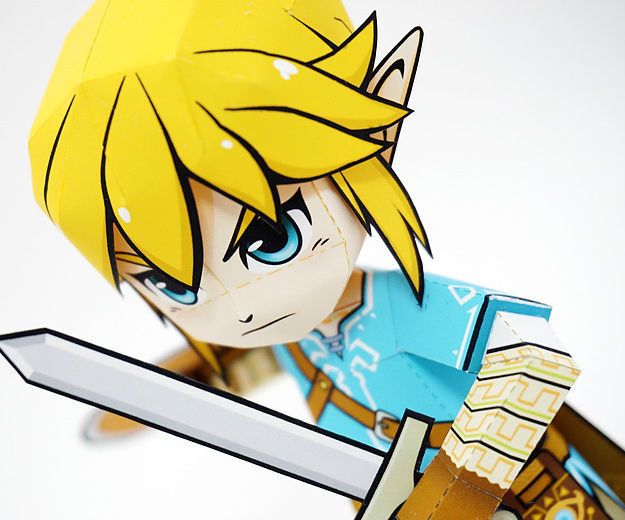 Breath of the Wild Link Papercraft (with papercrafting tips)