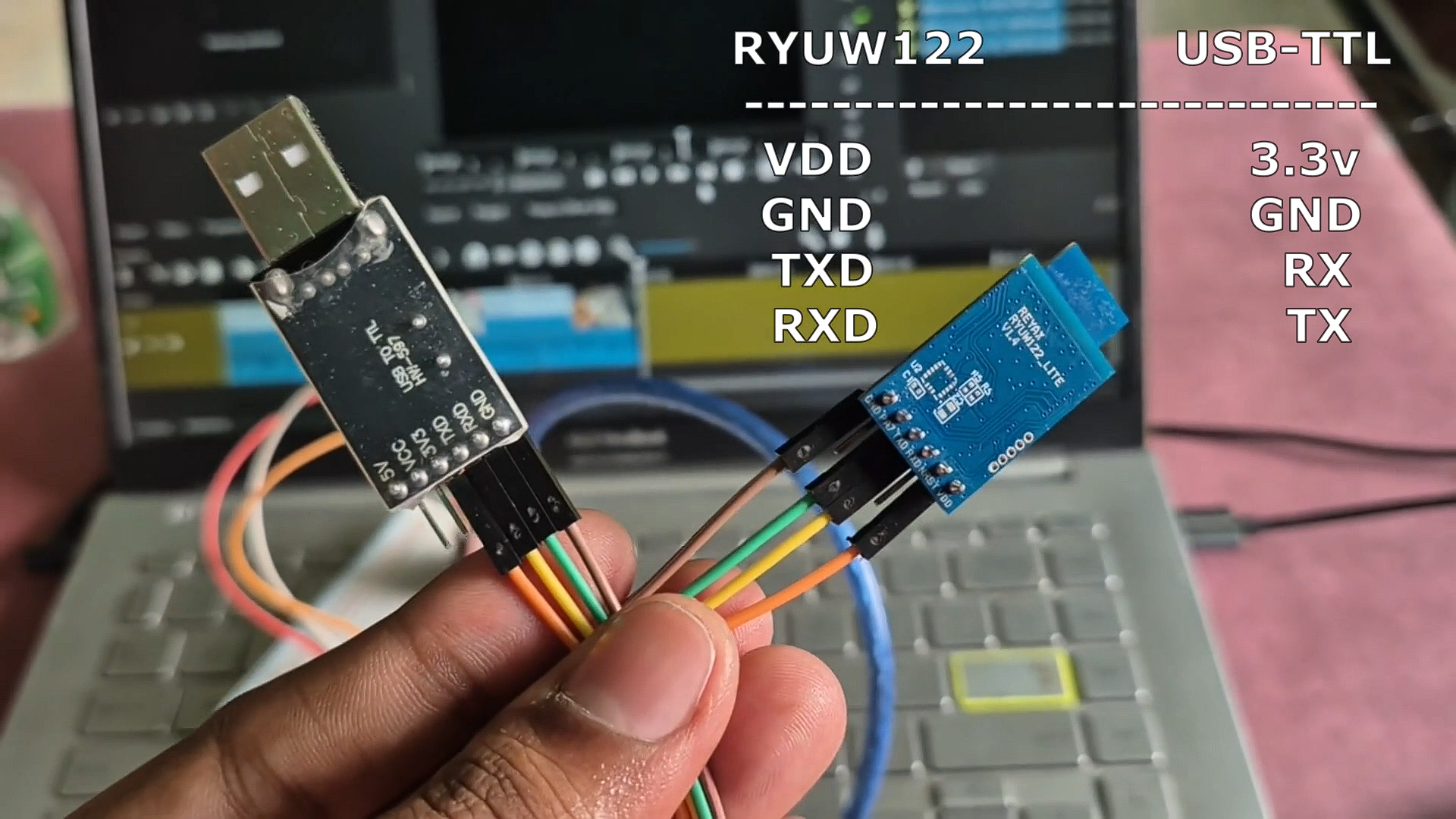 Serial Terminal Response for Anchor Module AT Commands Configuration