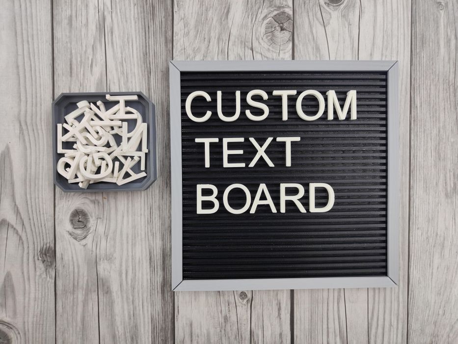 Customizable 3D Printed Text Board and Name Plate: Design, Print, and ...