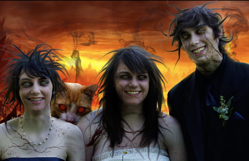 Zombie Family Portrait (with Demon Pet)