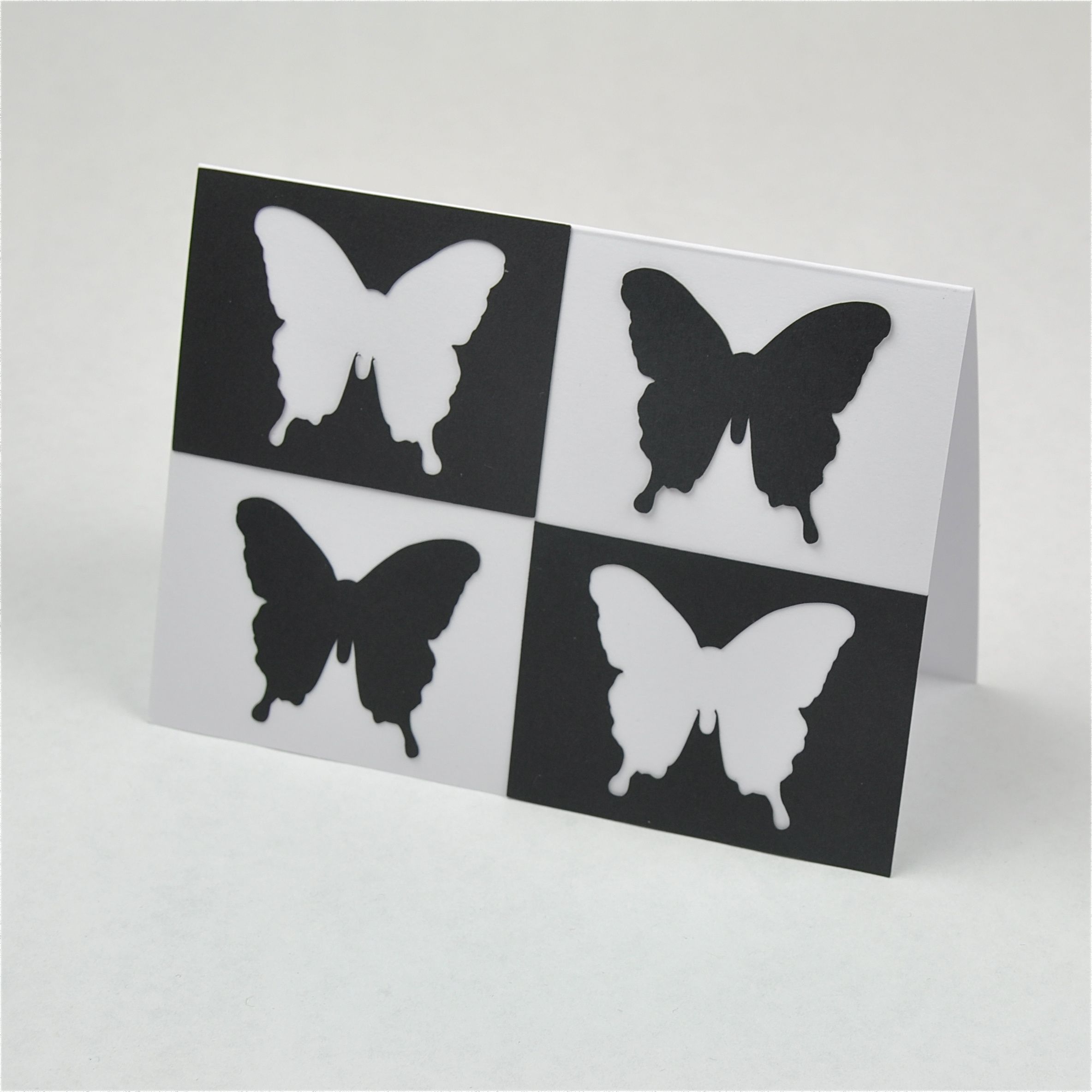 Andy Warhol Style Butterfly Card