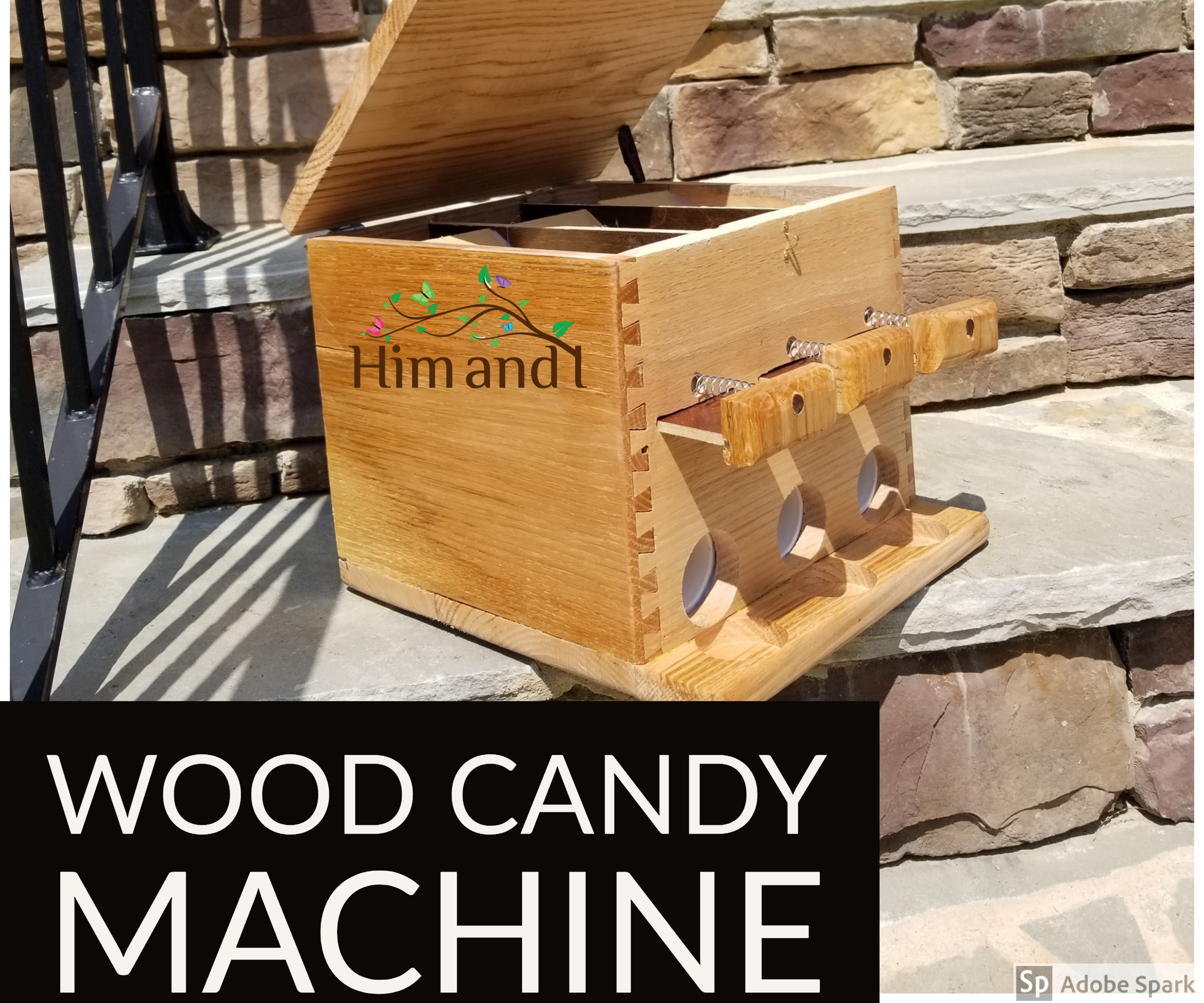Wooden Candy Machine 