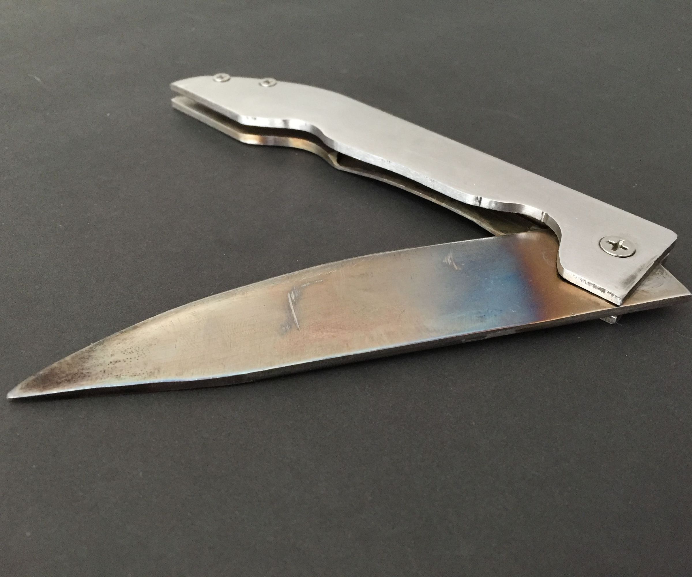 How to Make a Stainless Steel Folding Knife in Two Days
