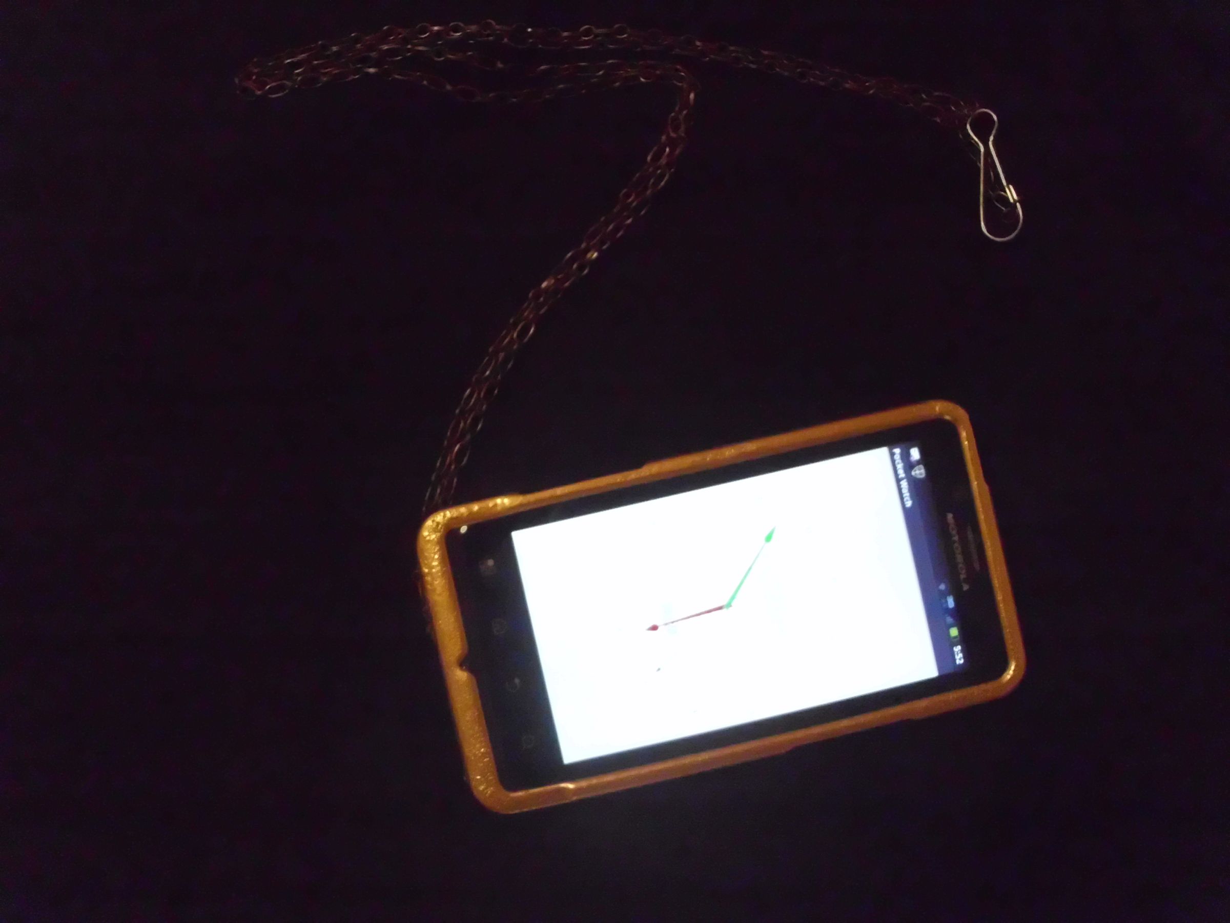 Pocket Watch Costume for a Droid Bionic Phone