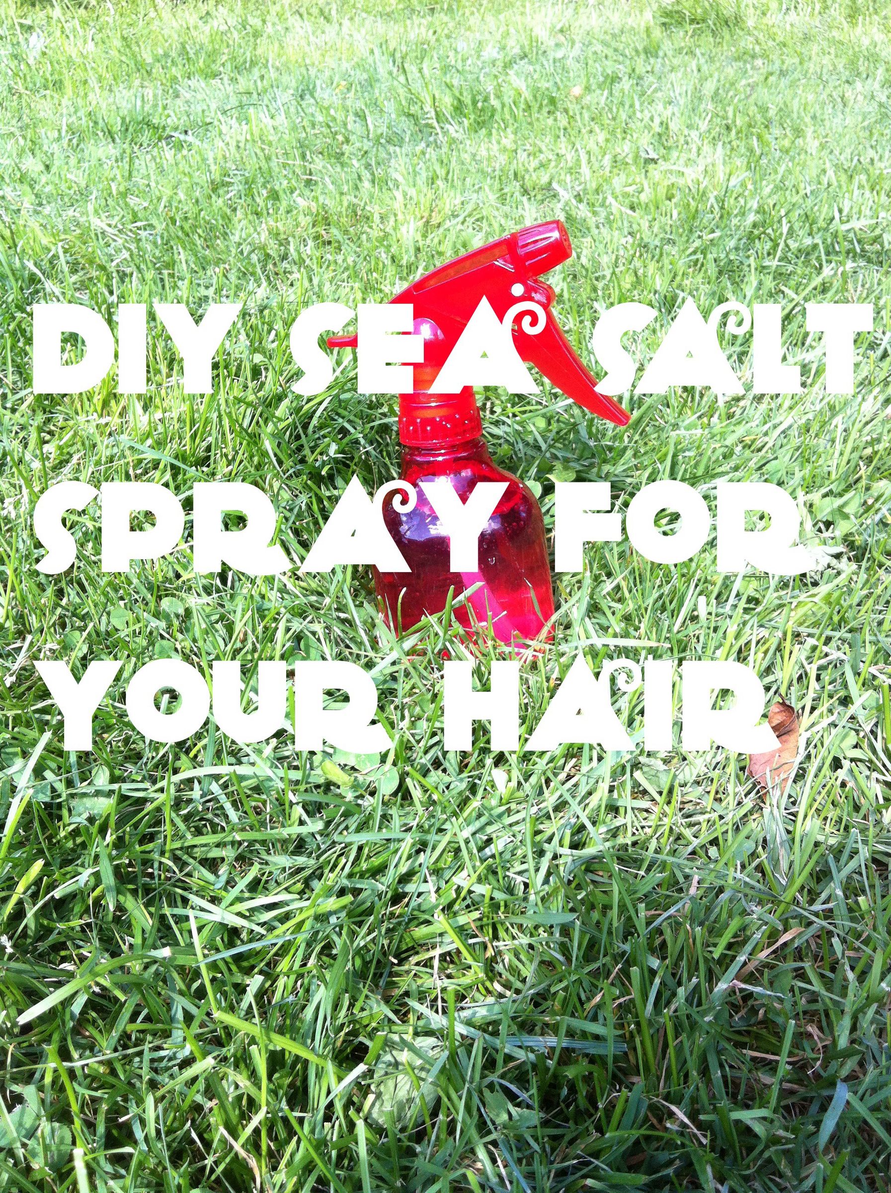 Diy Sea Salt Spray For Beachy, Texturized Hair