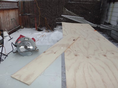 Cut Plywood Insert Pieces for Side Assembly