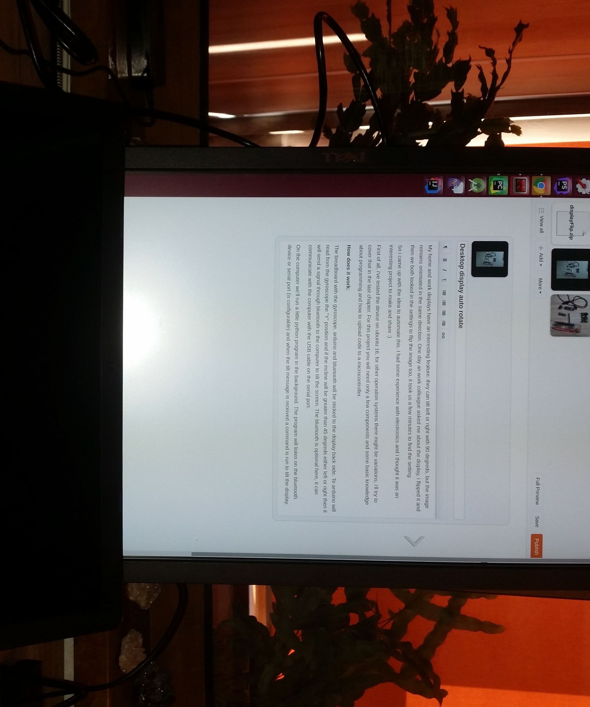 Desktop Display Auto Rotate