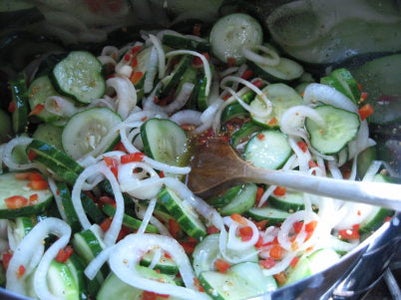 Peppers, Garlic, and Ice