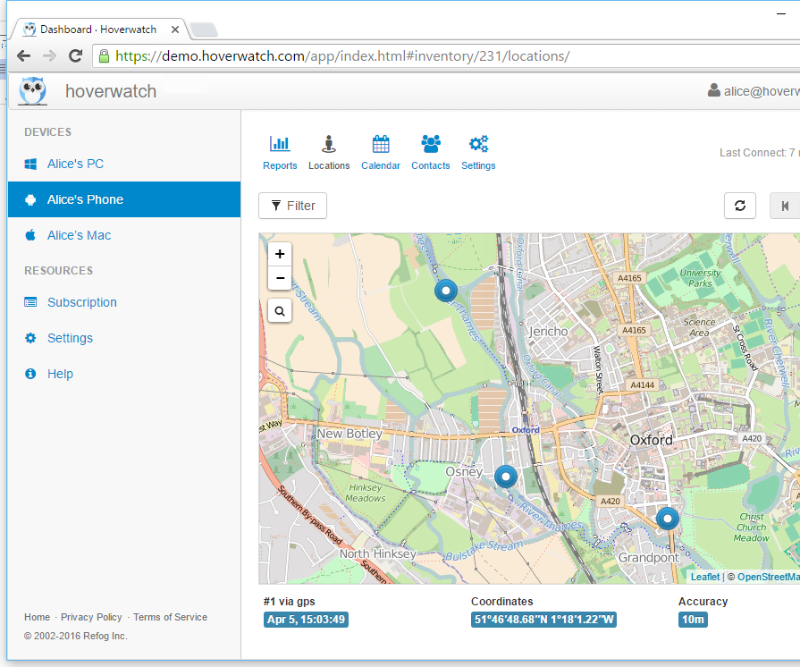 How to Track the Location of Your Child Using the Hoverwatch Service?