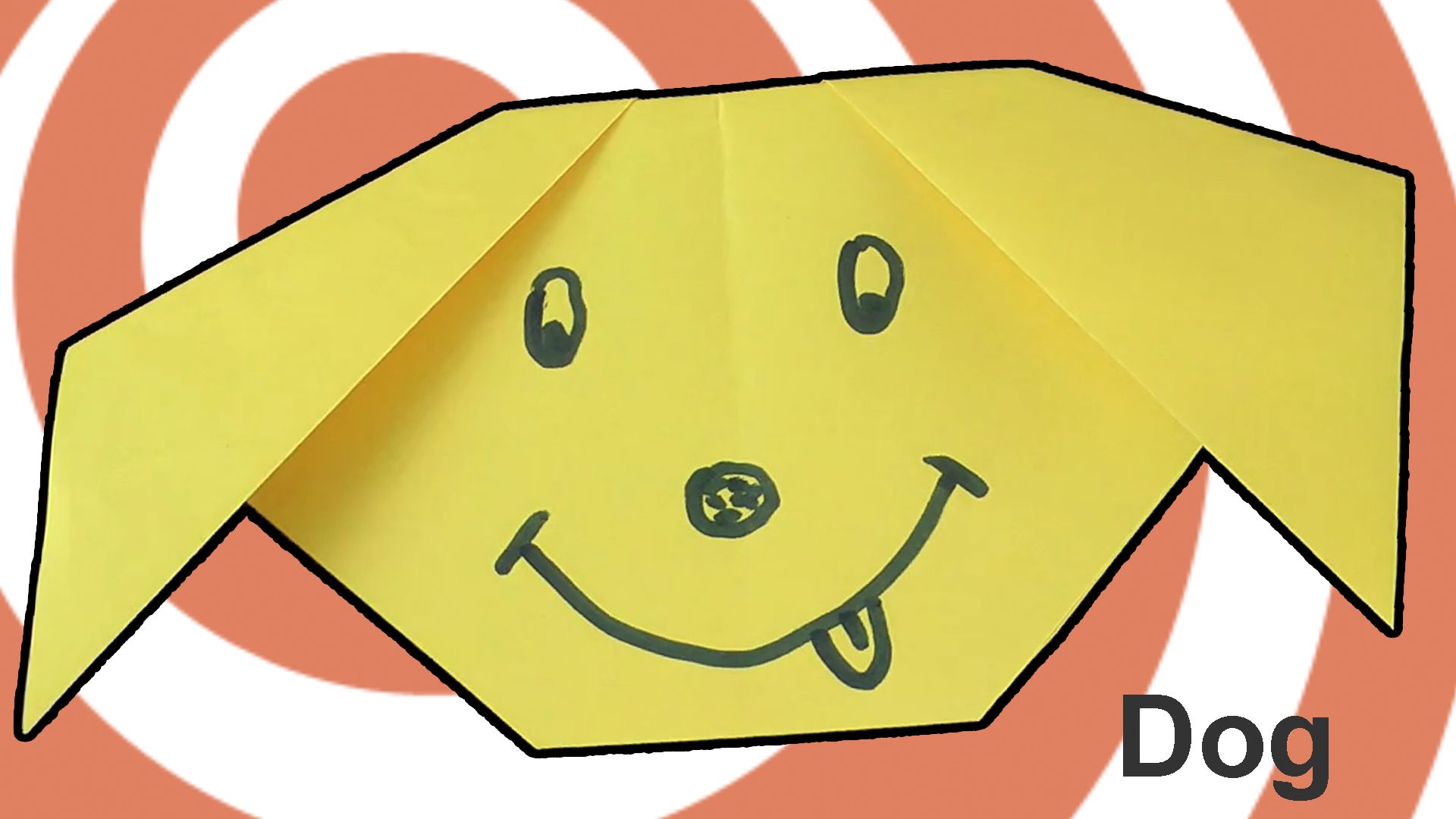 Origami Dog Face - Video Tutorial