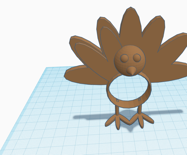 How to 3D Design a Turkey Napkin Ring