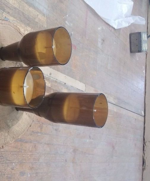 Beer Bottle Candle Centerpieces
