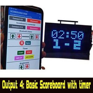 Build Your Own Scoreboard, Timer and Up Down Counter in 4 Steps. Single Display P10 Scoreduino DMD Based DIY Digital Scoreboard for Cricket and Soccer