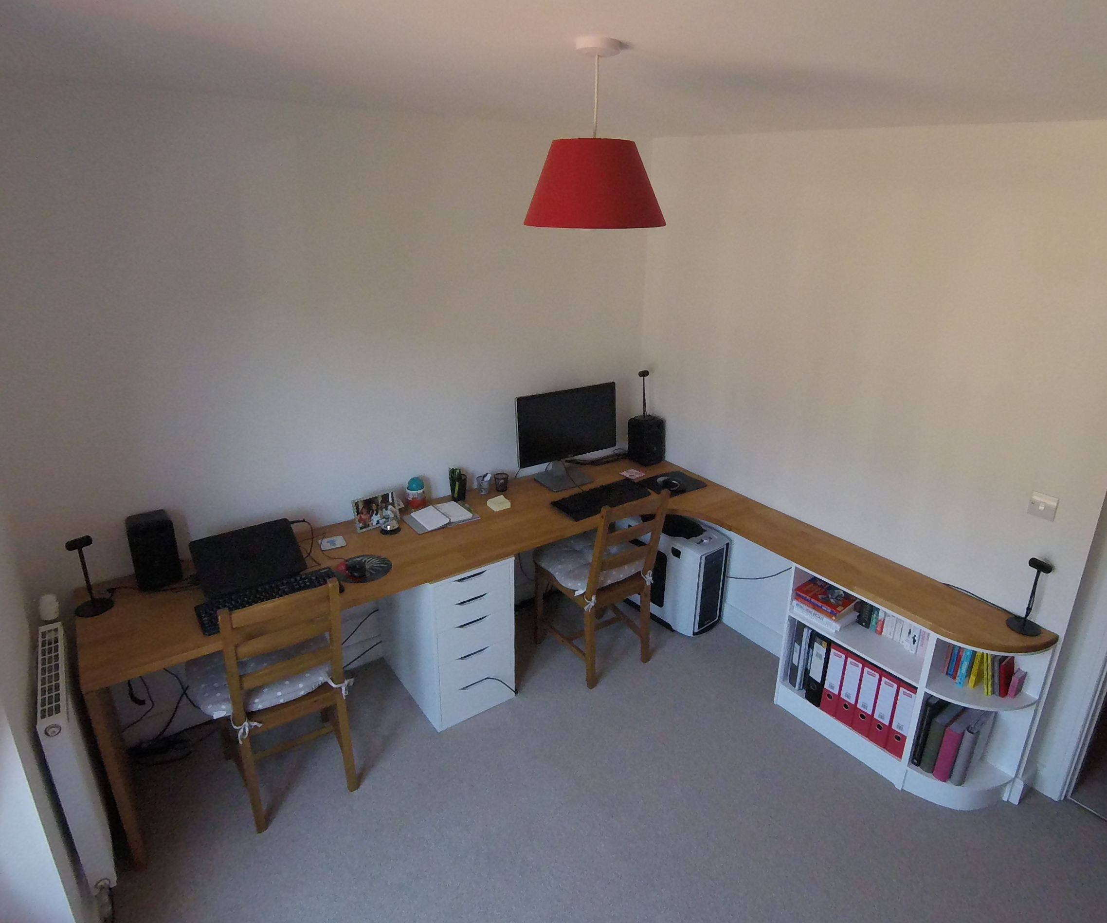 How I Built My Dream Corner Desk - Solid Beech Twin Desk
