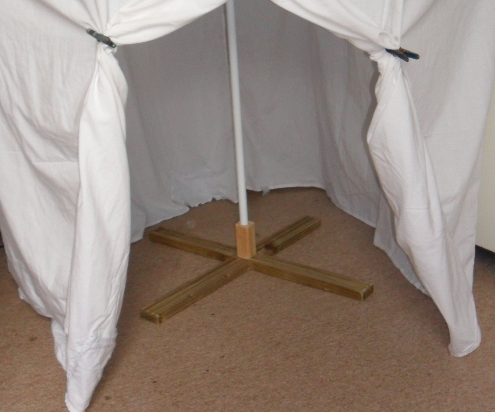 Parasol Fort Stand 5 Steps Instructables