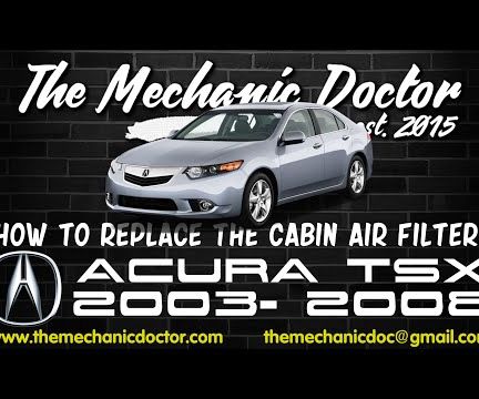 How to Replace the Cabin Air Filter: Acura TSX 2003, 2008 