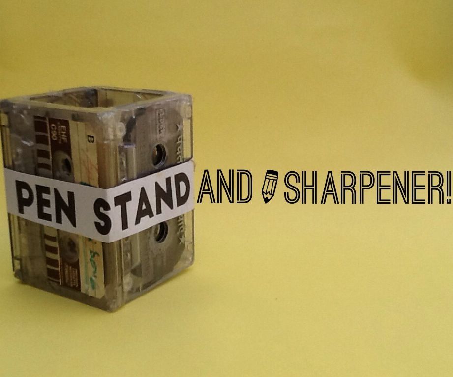 Pen/ Pencil Stand With Pencil Sharpener