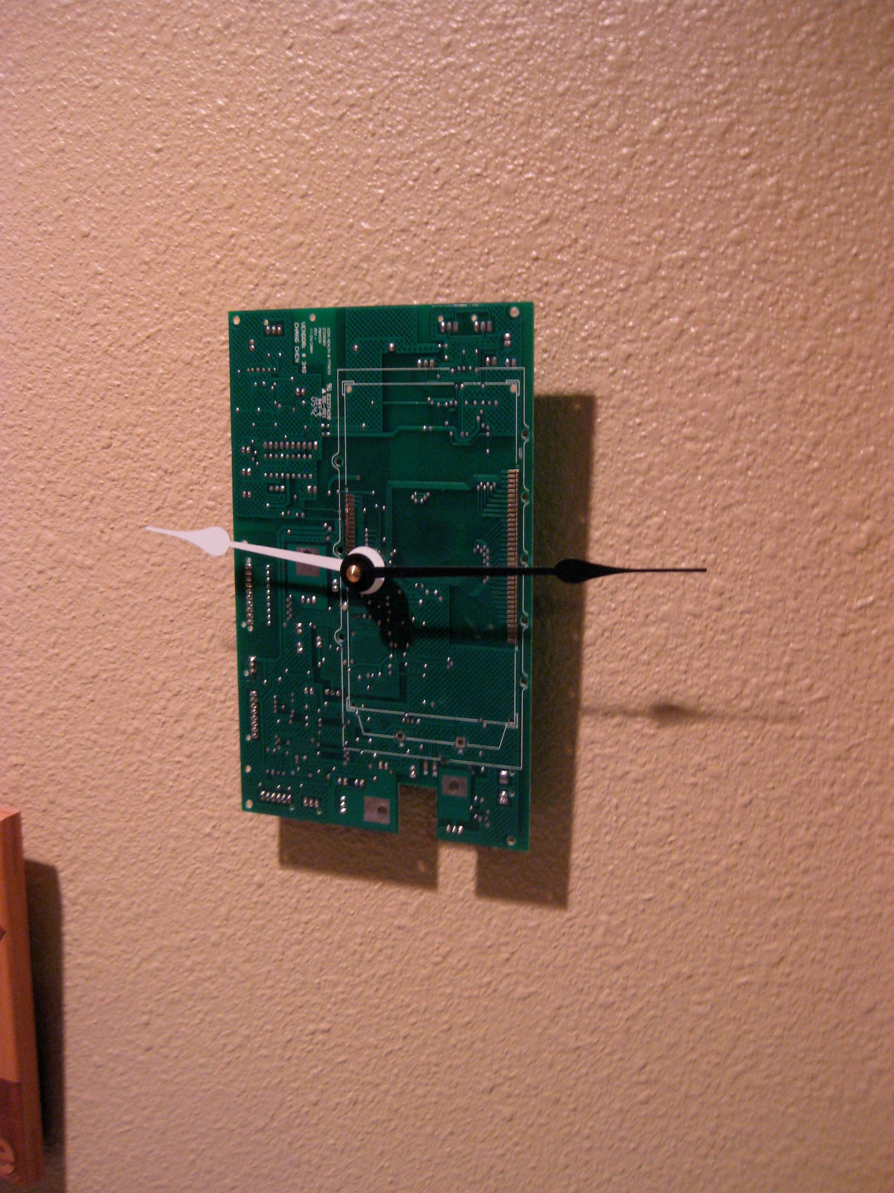 Circuit Board Wall Clock