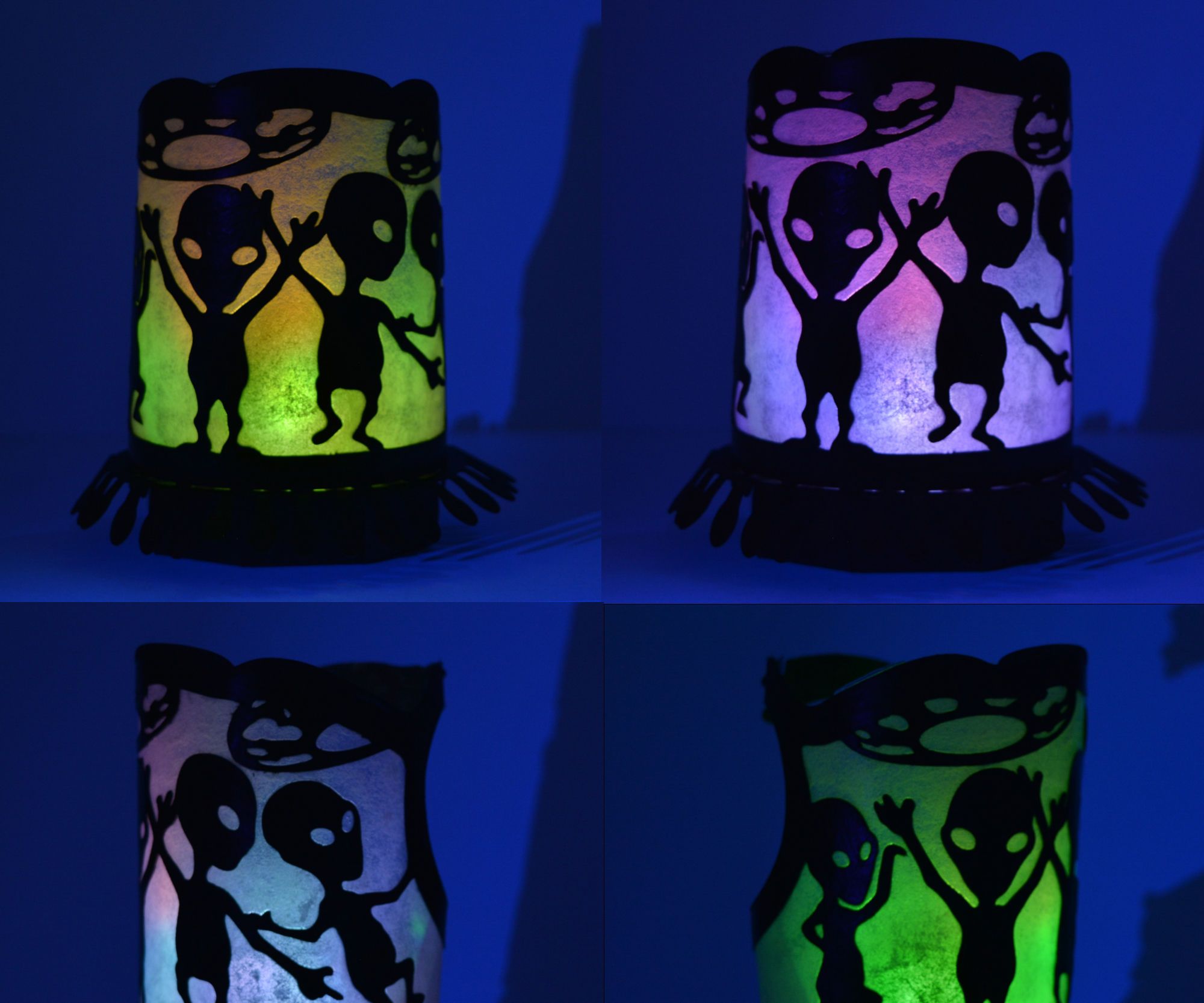 Dancing Aliens Silhouette Light