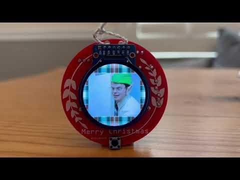 Merry GIF-mas a Christmas Ornament