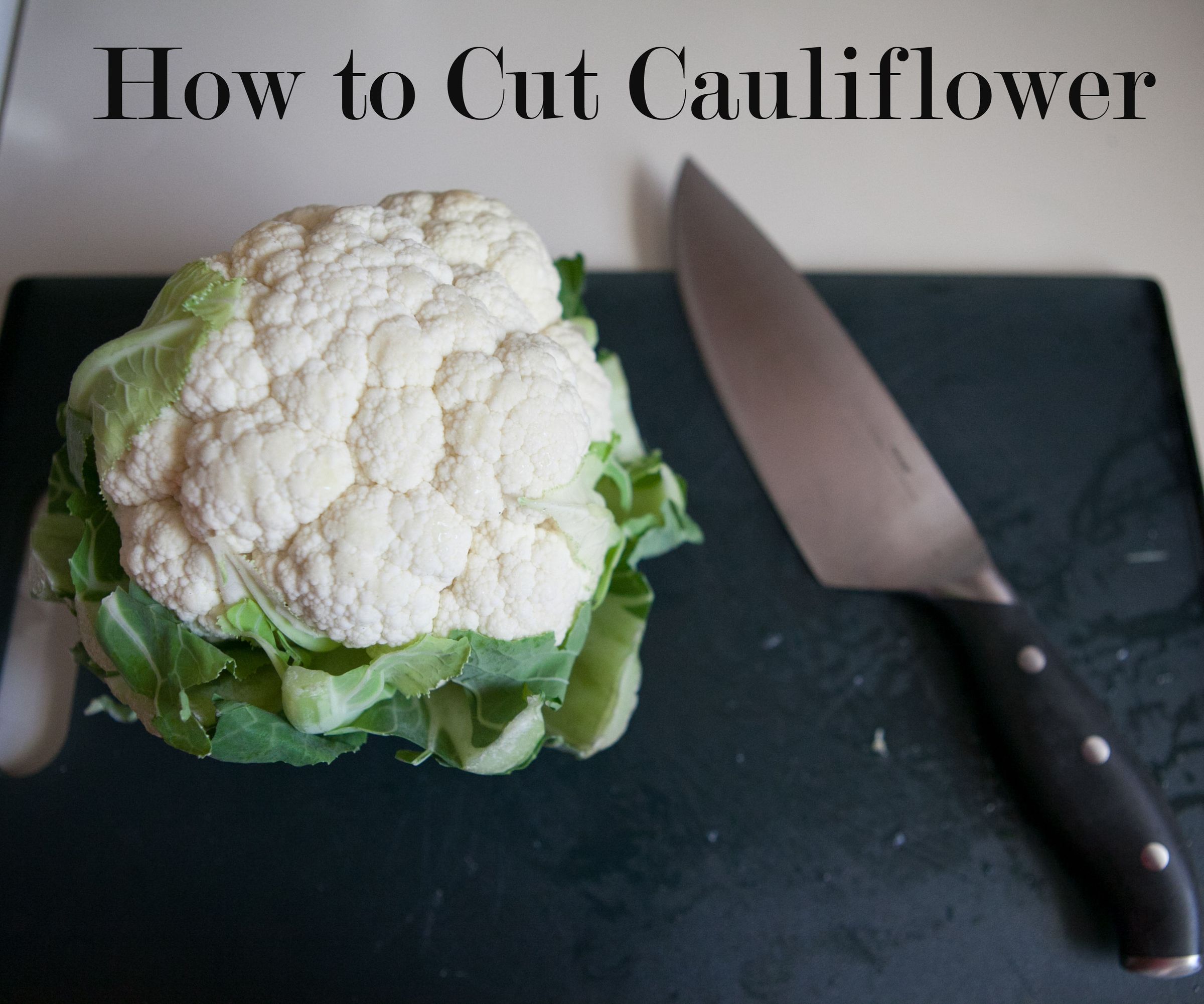 How to Cut Cauliflower