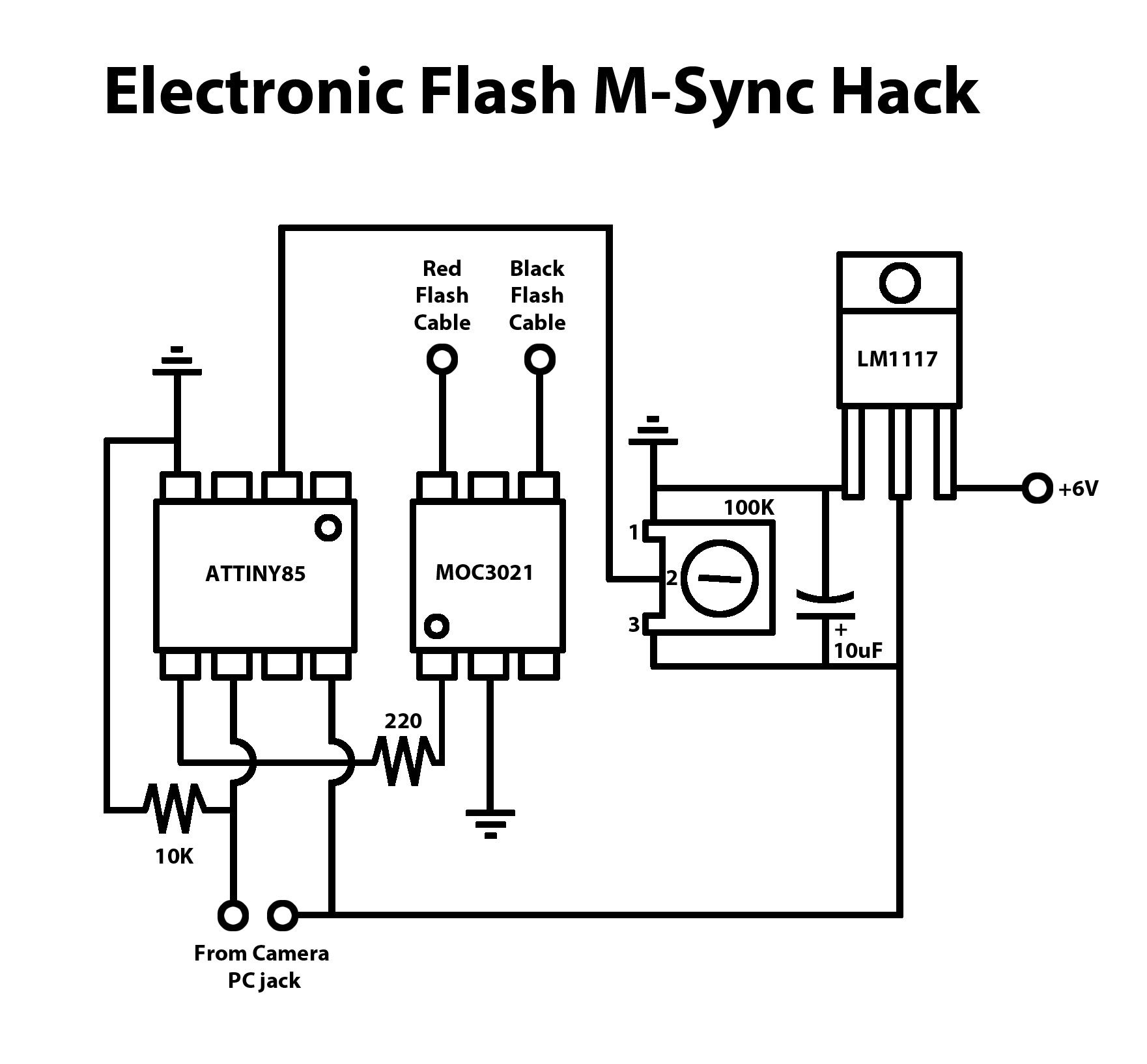 Camera Flash Circuit Schematic