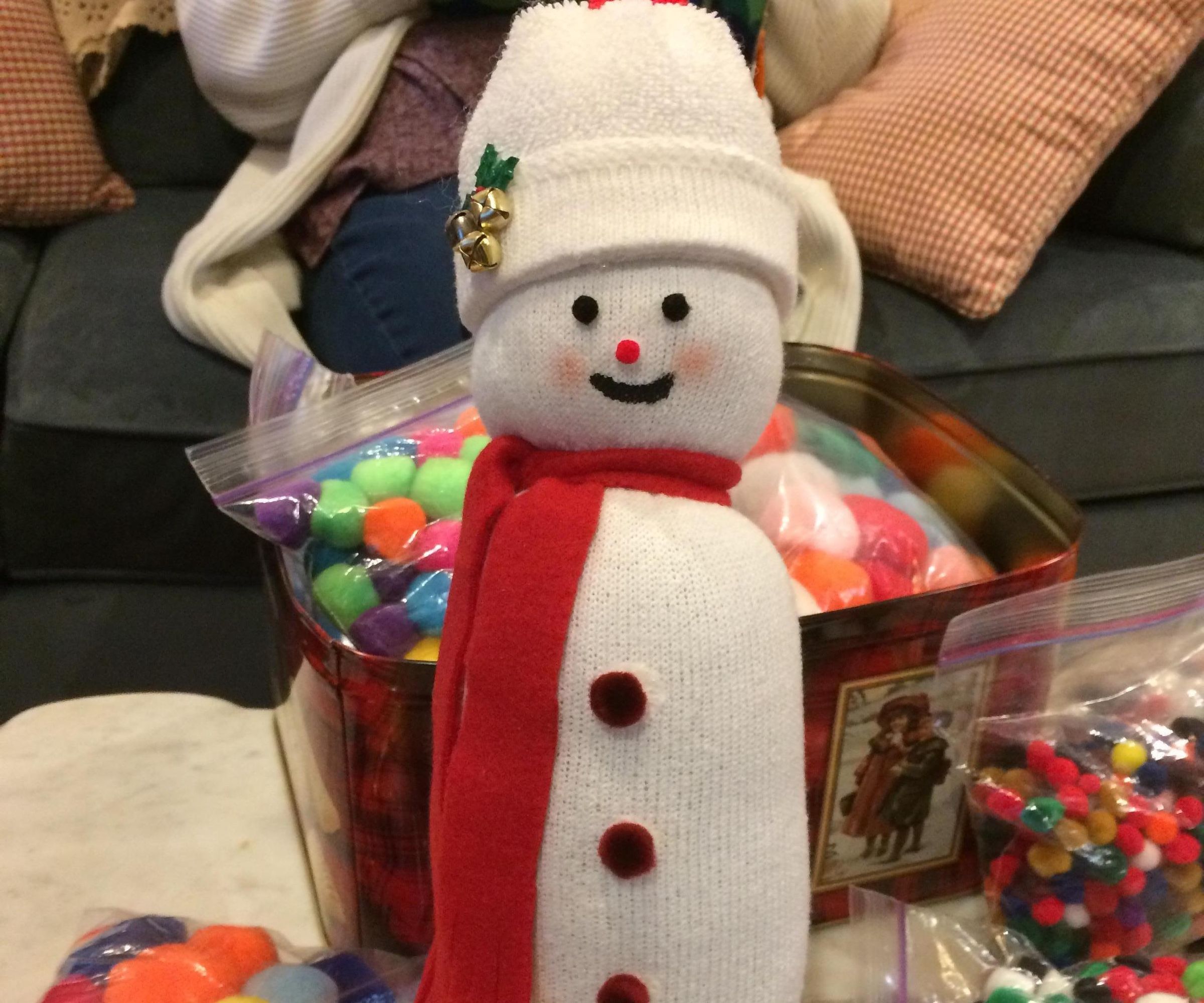 Sock Snowmen
