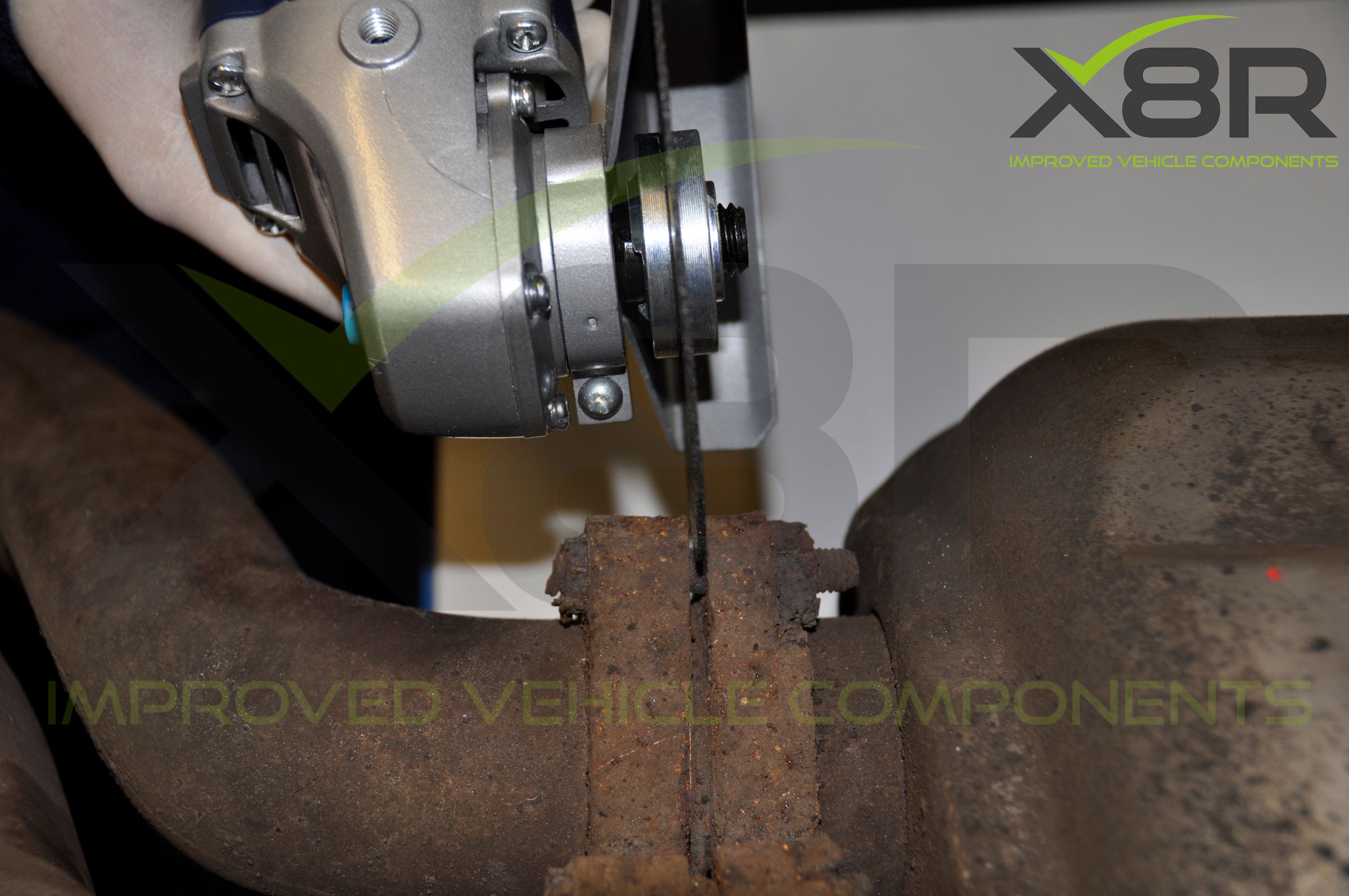 BMW E46 M3 Exhaust Muffler Back Box Flange Rusted Corroded Flanges