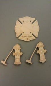 Laser Cut Firemans Phone Stand