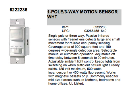 MOTION SENSOR .... Good to Go,Quick & Easy...