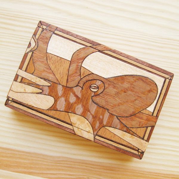 Business Card Case With Covert Micro SD Compartment