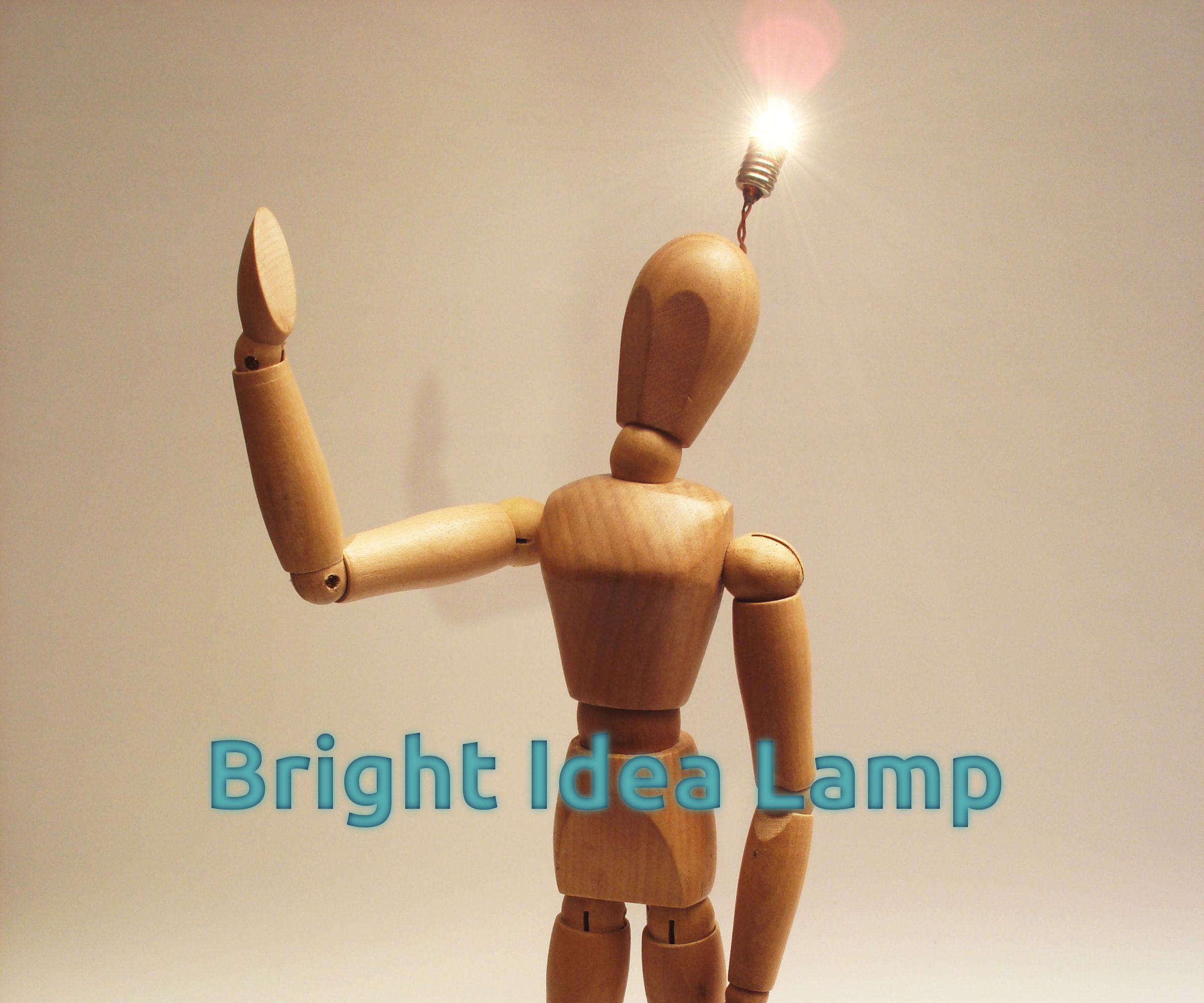 Bright Idea Lamp Man