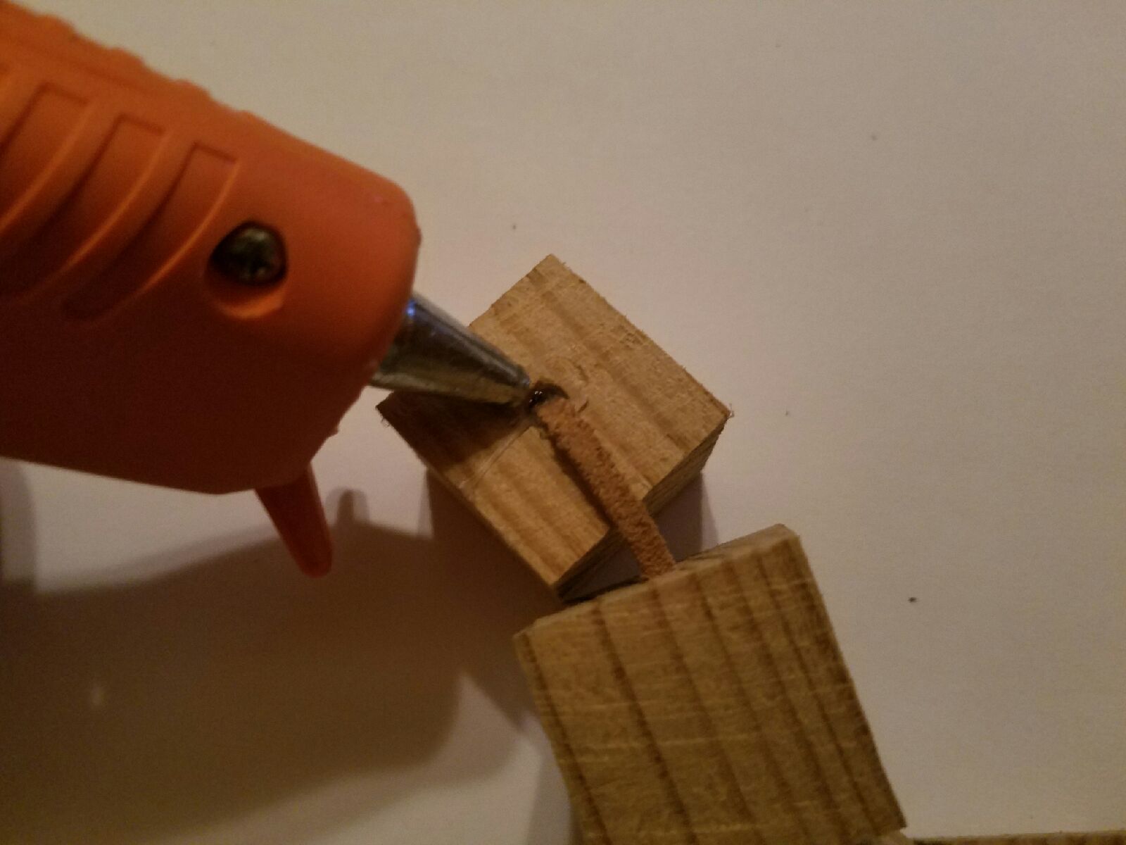 Making a Wooden Snake Cube Puzzle From Recycled Wood and Leather 6