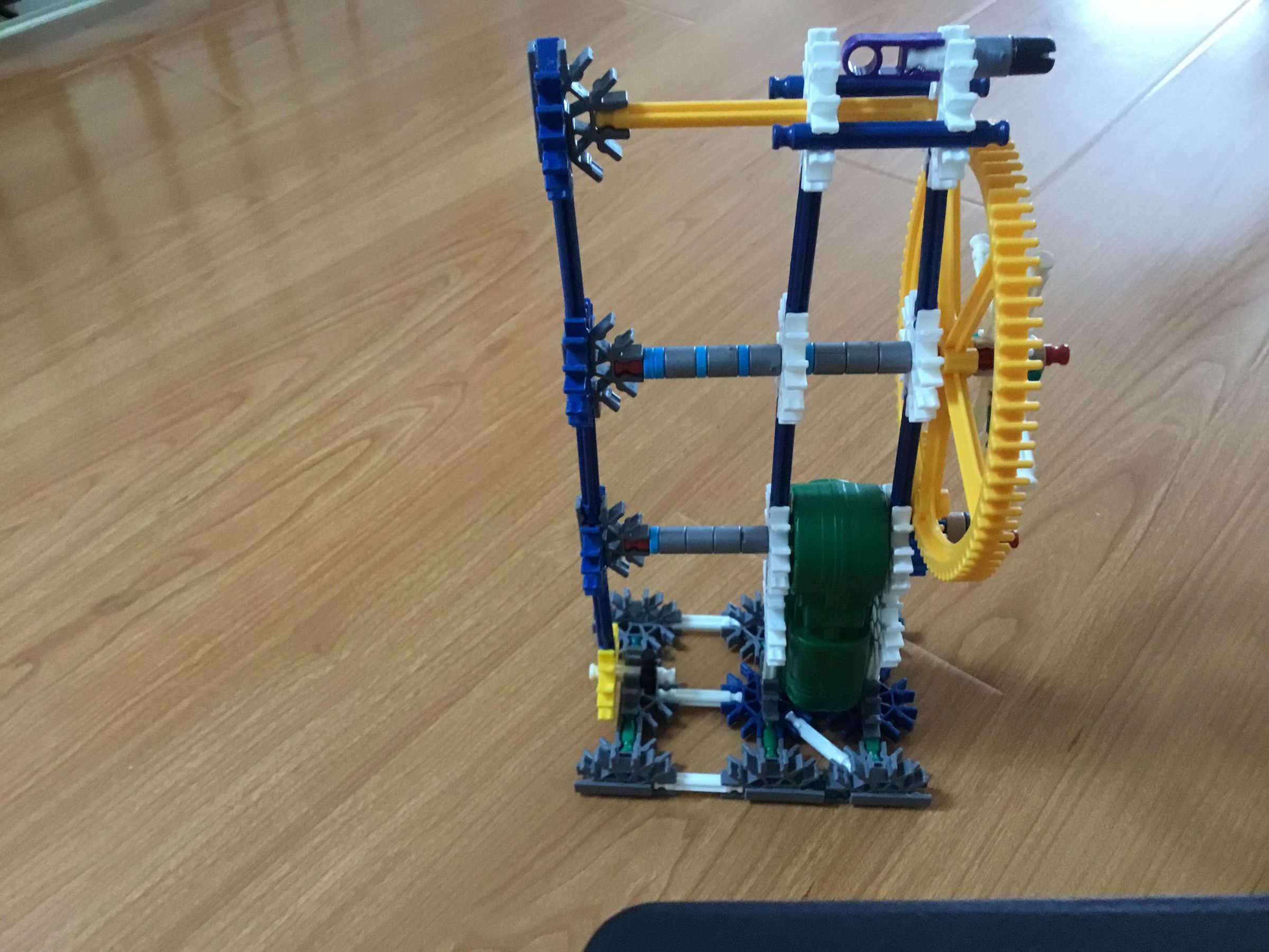Knex Working Simple Clock 4 Steps Instructables