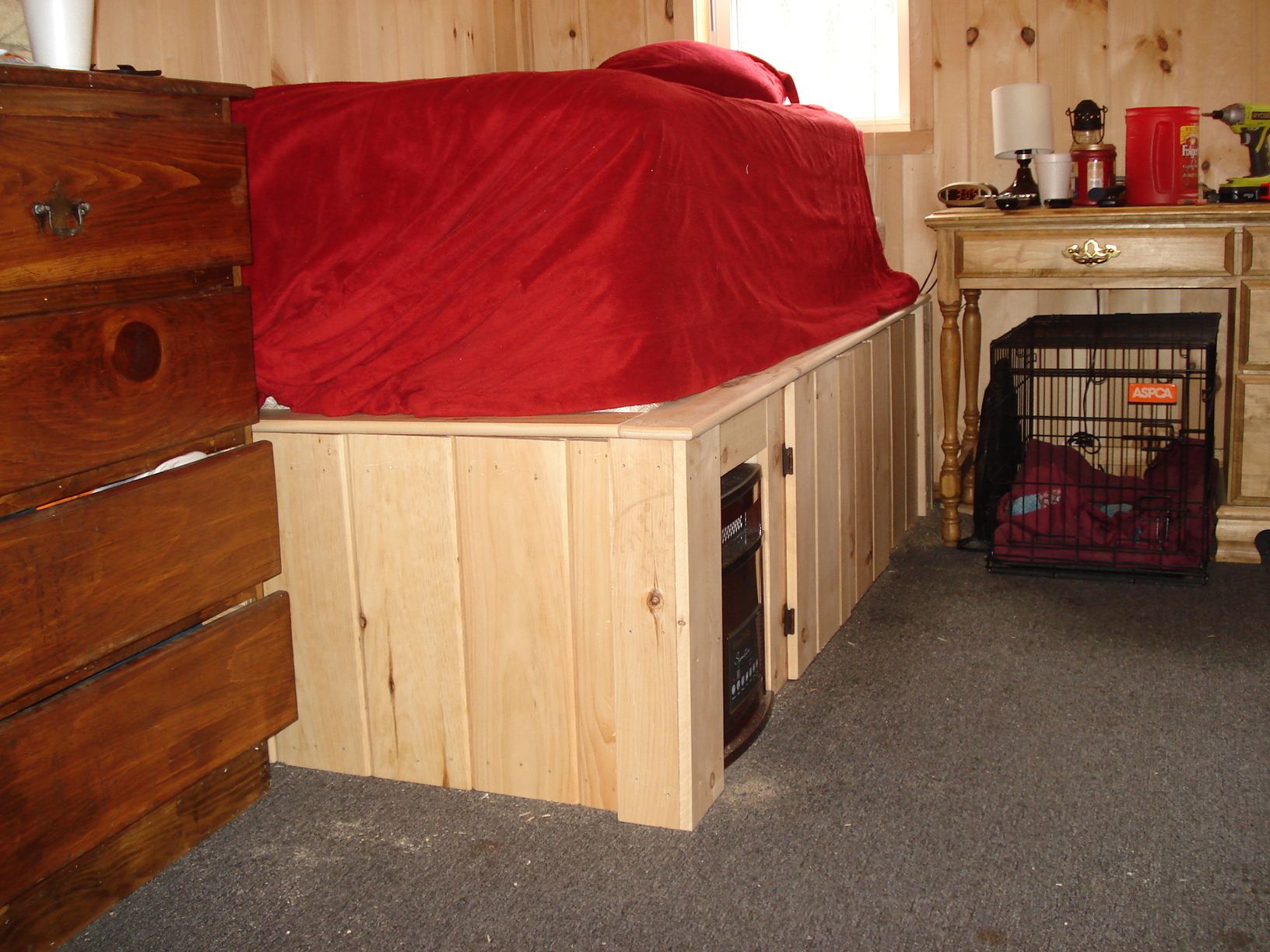 Raised Cabin Bed Frame With Hidden Space 7 Steps Instructables