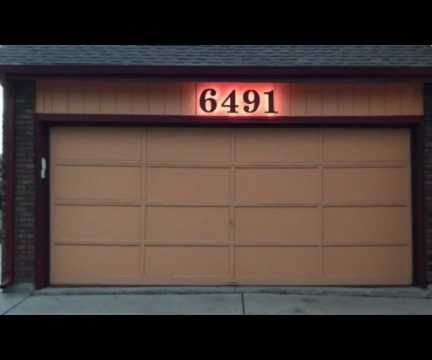 Backlit Smart House Numbers