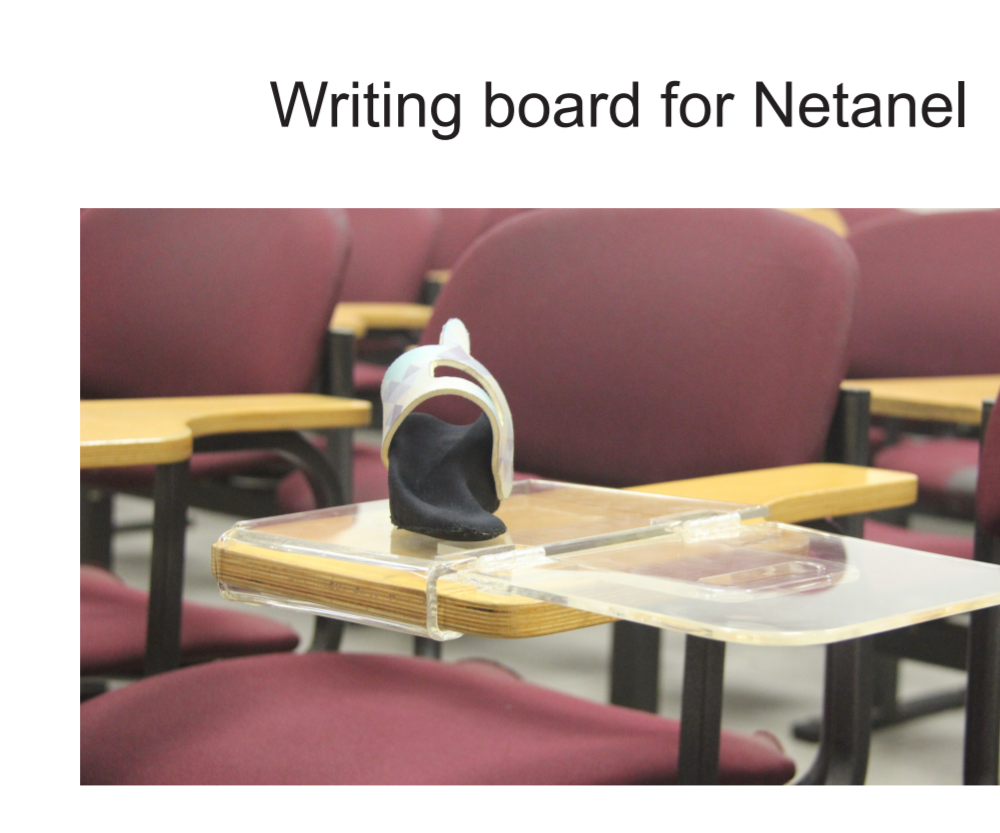Writing board for Netanel