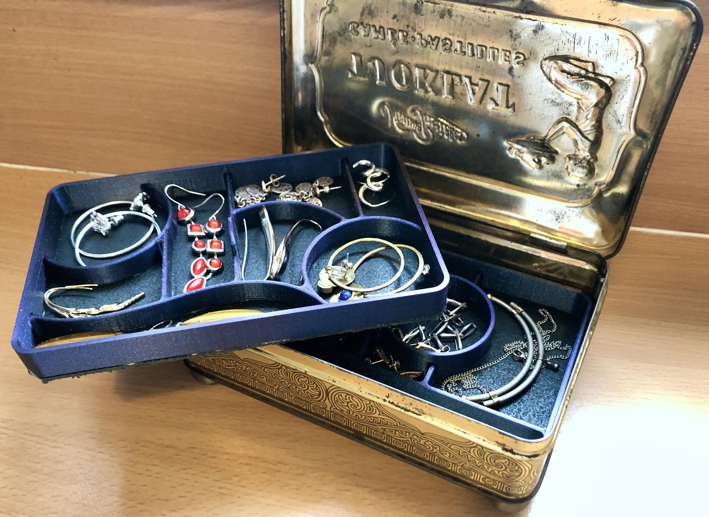 Custom Jewelry Box From a Vintage Container