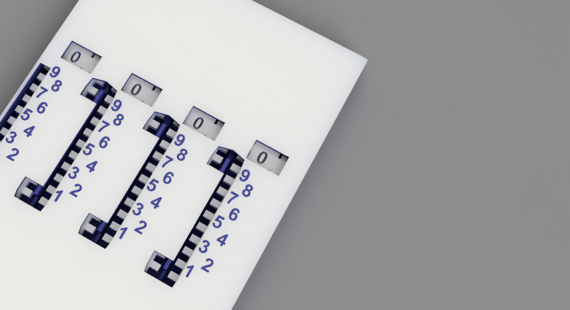 Print in Place Mechanical Calculator (Addiator) With Combined Addition and Subtraction