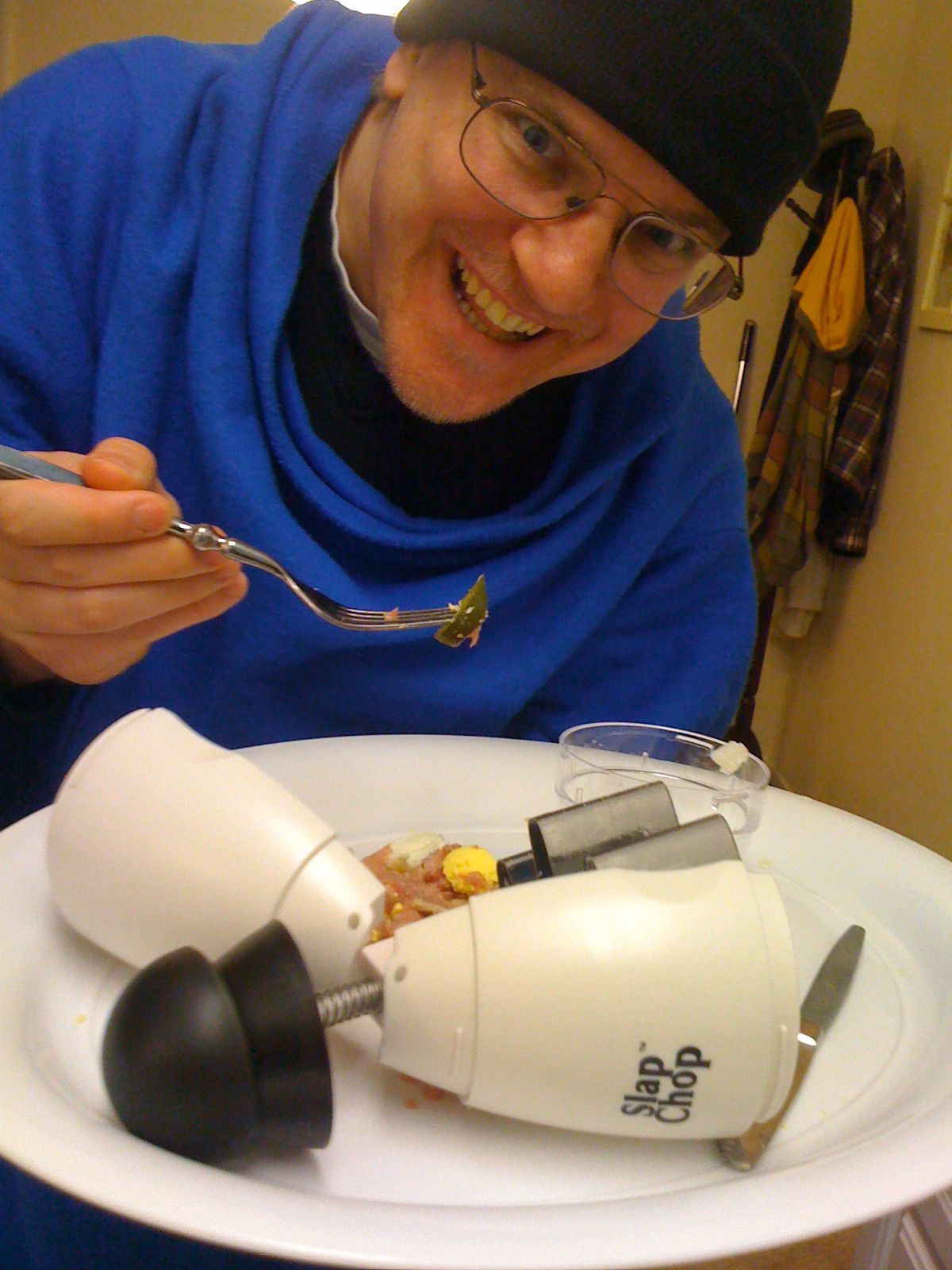 Vince's Slap-Chop Breakfast to Go in a Snuggie