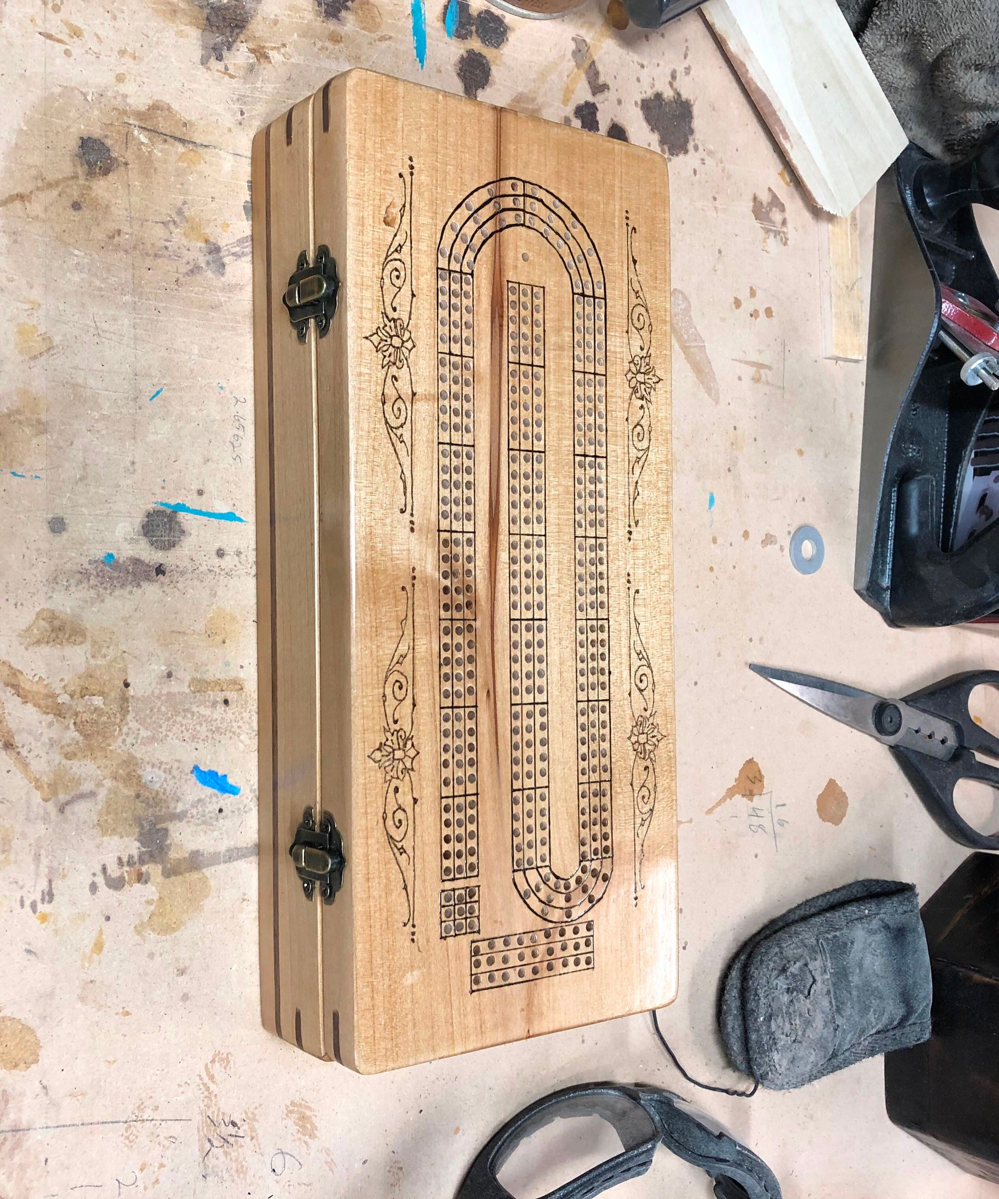 Domino Box With Scoring Track