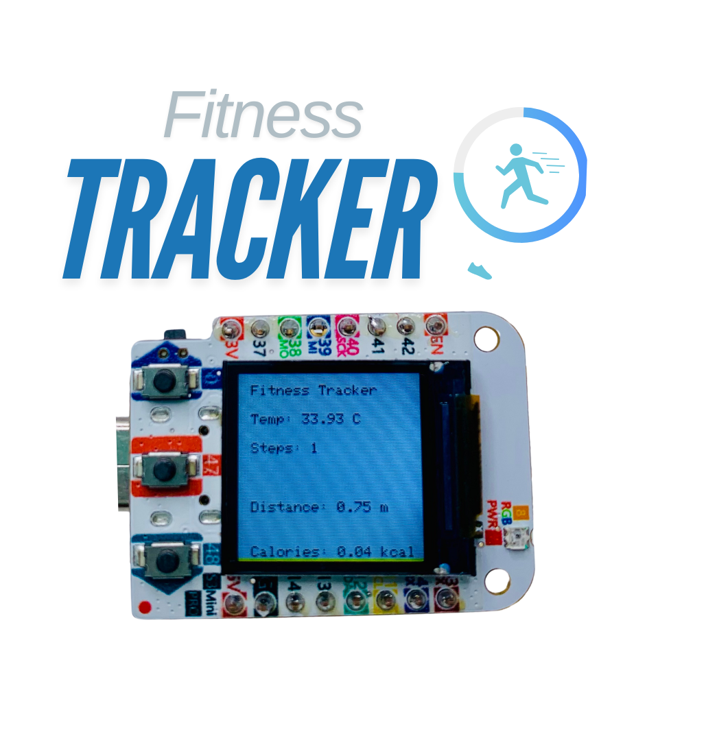 Fitness Tracker With the S3 Mini Pro - QMI8658C 6D MEMS IMU Sensor