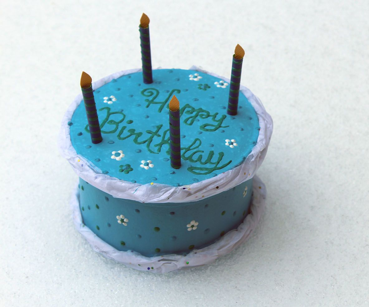 Mini Birthday Cake Gift Box