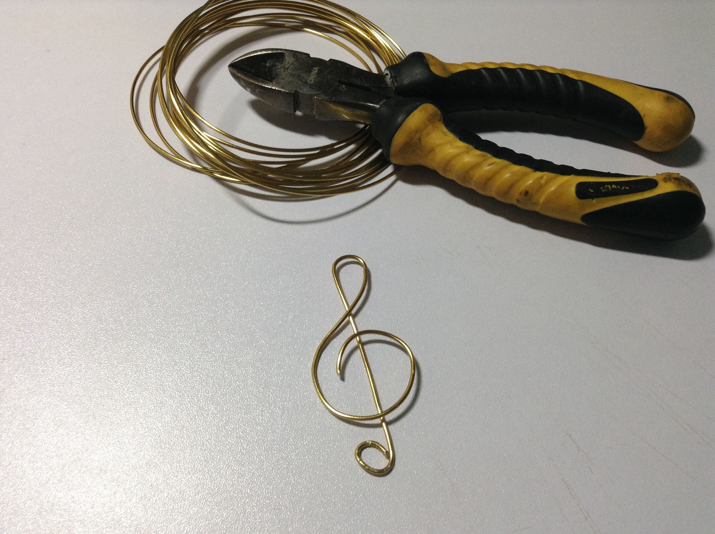 DIY Metal Treble Clef